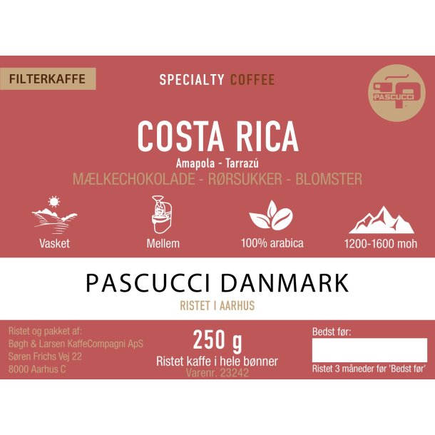 Costa Rica Specialty Coffee - Tarrazú